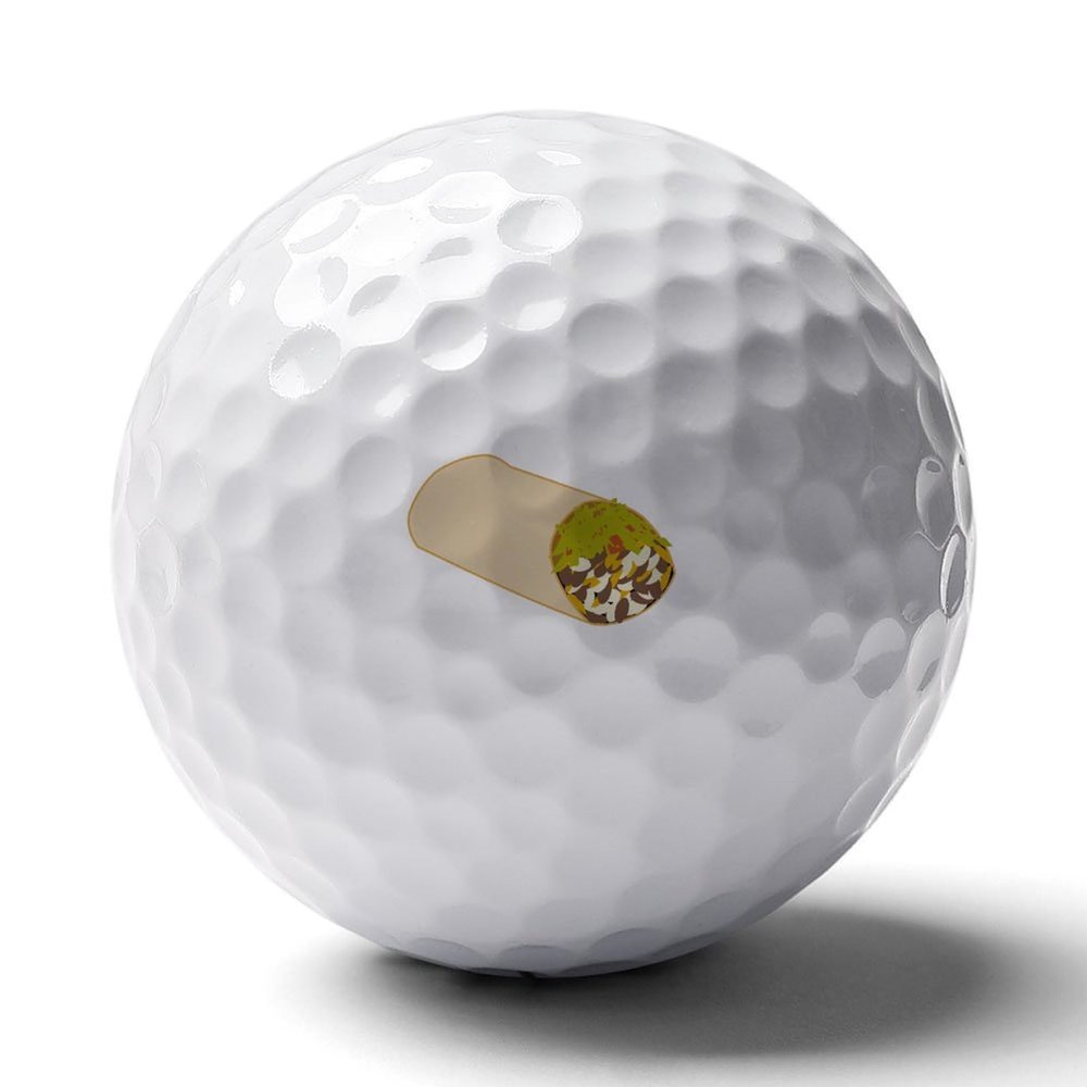 Delicious Burrito Taco Personality Golf Ball Ultimate Performance Golf Balls for Distance and Control, sdfvds454