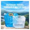 SBTRKT 2.5/5/10L Foldable Portable Drinking Water Bag Outdoor Camping Hiking Water Storage Bag Thickened Large Capacity Water Container (Color : 5L-Blue) view 3