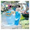 SBTRKT 2.5/5/10L Foldable Portable Drinking Water Bag Outdoor Camping Hiking Water Storage Bag Thickened Large Capacity Water Container (Color : 5L-Blue) view 4