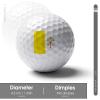 Vatican Flag Personality Golf Ball Ultimate Performance Golf Balls for Distance and Control view 2