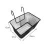 Generic Bike Basket, Hanging, Accessories, Retro Removable, 25x17x15cm, Black view 3