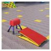 Heavy Duty Vault Spring Board Kids Gymnastics Springboard Vault Equipment, Home School Heavy Duty Curved Spring Board, Arts Springboard with Crash Protection Mats ( Size : Large+2 Springs 50x80x20cm ) view 1