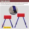 Heavy Duty Vault Spring Board Kids Gymnastics Springboard Vault Equipment, Home School Heavy Duty Curved Spring Board, Arts Springboard with Crash Protection Mats ( Size : Large+2 Springs 50x80x20cm ) view 4