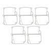 5Pcs Boat Motor Casing Gasket 2 Stroke 15 Outboard Engine Upper Casing Gasket 63V 45113 A1 Boat Motor Casing Gasket view 1