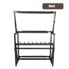 ELUKHT Double-Layered Badminton Racket Storage Organizer Large Capacity, Metal Multifunctional Display Stand for Violins/Guitars/Billiard Cues, Adjustable Height view 4