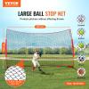 VEVOR Barricade Backstop Net, 16x10 ft Ball Sports Barrier Netting, Portable Practice Equipment with Carry Bag, Protection Screen for Baseball Softball Lacrosse Soccer Training, for Backyard view 2
