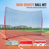 VEVOR Barricade Backstop Net, 16x10 ft Ball Sports Barrier Netting, Portable Practice Equipment with Carry Bag, Protection Screen for Baseball Softball Lacrosse Soccer Training, for Backyard view 3
