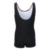 Moily Kids Girls Boyleg One Piece Athletic Swimsuit Sports Training Competition Swimwear for Surfing Diving Swimming Black&Pink 13-14 Years view 3