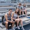 Besunbar Stadium Seats for Bleachers with Back Support Bleacher Seat Soft Cushion Light Weight Includes Shoulder Strap & Cup Holder, Front & Back Zipper Pocket, Suitable for Sports Events,Black view 2
