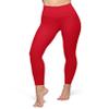 YUDSUD High Waisted Leggings for Women - Tummy Control Yoga Pants for Workout Running Athletic Women's Leggings Plus Size Dark Red view 2