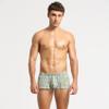 Wayonge Mens Woven Boxers Shorts Relax Fit Stripe Boxer Briefs Loose Fit Knit Boxer Briefs for Relaxing (Medium,220506Yellow) view 2