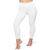 YUDSUD High Waisted Leggings for Women - Tummy Control Yoga Pants for Workout Running Athletic Women's Leggings Plus Size White view 2