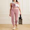 YUDSUD High Waisted Leggings for Women - Tummy Control Yoga Pants for Workout Running Athletic Women's Leggings Plus Size Grey Pink view 3