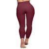 YUDSUD High Waisted Leggings for Women - Tummy Control Yoga Pants for Workout Running Athletic Women's Leggings Plus Size Burgundy view 4