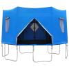 10FT Trampoline Tent Fits for 6 Straight Round Trampoline, Trampoline Tent, Tent for Trampoline, Trampoline Accessory Tent(Tent Only) view 1