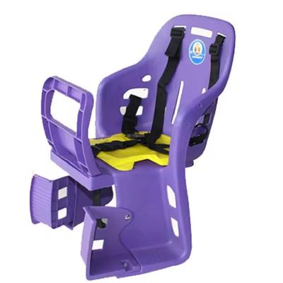 Child Bike seat, Bike Child Carrier, Rear Mounted Bike Seat Compatible with Most Adult Bike, Children Bike Seat Bicycle Back Seat Adjustable Child Bike Carrier Seat for Bicycle MTB Road Bike (Purple;)