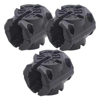 Aomitop Kayak Rail Adapter, Compatible with Hobie H-Rail - Kayak Fishing Accessories - Black (Black (3 Pack))