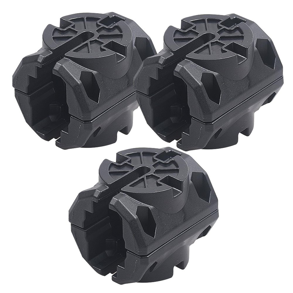 Aomitop Kayak Rail Adapter, Compatible with Hobie H-Rail - Kayak Fishing Accessories - Black (Black (3 Pack))
