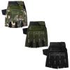 Boao 3 Pairs Kids Half Finger Bike Gloves Non-Slip Breathable Adjustable Birthday Gift for Boys Girls for Bike Workout(Dark,8-12 Years) view 1