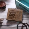 Amsgedhie Personalized Dad Birthday Gift Mens Wallets Leather Custom 1-5 Name Wallet with Photo This Awesome Dad Belongs to Dad Wallet with Kids Names (Brown 1#, 5 Name) view 2