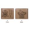 Amsgedhie Personalized Dad Birthday Gift Mens Wallets Leather Custom 1-5 Name Wallet with Photo This Awesome Dad Belongs to Dad Wallet with Kids Names (Brown 1#, 5 Name) view 4