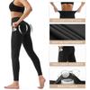 YUDSUD Tummy Control Leggings with Pockets for Women High Waisted Yoga Pants Buttery Soft Elastic Stretchy Workout Running Athletic Black view 4