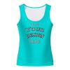 NineFit Basics Custom Tank Tops for Woman Personalized Tank Tops with Logo Name Photo Design Your Own Printed Scoop Neck Customized Sleeveless Shirt Cyan Small view 1