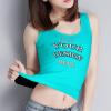 NineFit Basics Custom Tank Tops for Woman Personalized Tank Tops with Logo Name Photo Design Your Own Printed Scoop Neck Customized Sleeveless Shirt Cyan Small view 3