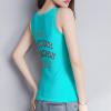 NineFit Basics Custom Tank Tops for Woman Personalized Tank Tops with Logo Name Photo Design Your Own Printed Scoop Neck Customized Sleeveless Shirt Cyan Small view 4