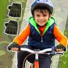 Boao 3 Pairs Kids Bike Gloves Cycling Half Finger Fingerless Workout Gloves Non-Slip Gel for 7-12 Years(Dark) view 2