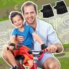 Boao 3 Pairs Kids Bike Gloves Cycling Half Finger Fingerless Workout Gloves Non-Slip Gel for 7-12 Years(Dark) view 4