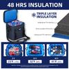 THURSO SURF Soft Cooler 24 Can Portable Ice Cooler Bag  48 hr Insulation Leakproof & Airtight Waterproof Zipper Floating Beach Cooler for Travel Camping Kayak Paddleboard (Navy) view 2