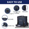 THURSO SURF Soft Cooler 24 Can Portable Ice Cooler Bag  48 hr Insulation Leakproof & Airtight Waterproof Zipper Floating Beach Cooler for Travel Camping Kayak Paddleboard (Navy) view 3