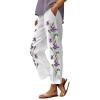 My The Orders Daily Women's Summer Casual Linen Pants Low Waisted Sweatpants Womens Drop Crotch Sweatpants White Sweatpants Girls to White 3X-Large view 1