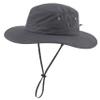 Home Prefer UPF50+ Mens Sun Hat Wide Brim Fishing Hat Sun Protection Bucket Hat for Men Women Beach Gardening Golf Dark Grey view 1