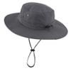 Home Prefer UPF50+ Mens Sun Hat Wide Brim Fishing Hat Sun Protection Bucket Hat for Men Women Beach Gardening Golf Dark Grey view 3