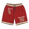 Custom Football Men's Shorts Personalized Name Number Quick Dry Shorts Customized Sport Beach Shorts Gifts for Men Women Fans view 4
