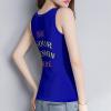 Custom Tank Tops for Woman Personalized Tank Tops with Logo Name Photo Design Your Own Printed Scoop Neck Customized Sleeveless Shirt Navy Large view 4