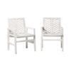 GOWE Modern Patio Chairs, Set of 2 - White Wash view 1