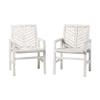 GOWE Modern Patio Chairs, Set of 2 - White Wash view 4
