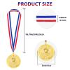 Caydo 12 Pieces Volleyball Medals with 16.3Inch Gold Award Trophy Large Winner Trophy Cup with Golden Pen for Kids and Adults for Sports, Competitions, Tournaments view 2