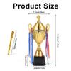 Caydo 12 Pieces Volleyball Medals with 16.3Inch Gold Award Trophy Large Winner Trophy Cup with Golden Pen for Kids and Adults for Sports, Competitions, Tournaments view 3