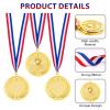 Caydo 12 Pieces Volleyball Medals with 16.3Inch Gold Award Trophy Large Winner Trophy Cup with Golden Pen for Kids and Adults for Sports, Competitions, Tournaments view 4