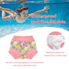 BIG ELEPHANT 2 Pcs Rash Guard Swim Diapers Sets for Unisex Baby, Boys Girls Long Sleeve Swimsuit with UPF 50+ Sun Protection Orange/Purple view 3