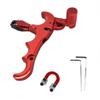 Wedhapy Archery Release,Bow Release for Compound Bow,Compound Bow Release Aids Thumb D Rope Adjustable 4 Finger 360 Degree Rotating Bow Releaser Red view 1