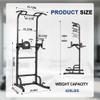 BARWING Power Tower Pull Up Bar Station Adjustable Height Dip Bar Station for Home Gym Strength Training Workout Equipment 550LBS view 2