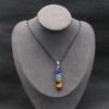 KatLin Decorative Ornaments Natural Multi-Stone Spliced Crystal Hexagonal Pendant Chakra Stone Pillar Point view 1