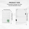 FINGER TEN Golf Scorecard Holder with 2 Free Pencils Value Pack, Premium Leather Yardage Books Cover Weatherproof, Lightweight Portable Score Tracking Accessories for Men Women (White) view 2