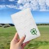 FINGER TEN Golf Scorecard Holder with 2 Free Pencils Value Pack, Premium Leather Yardage Books Cover Weatherproof, Lightweight Portable Score Tracking Accessories for Men Women (White) view 4