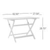 GOWE Positano Foldable Dining Set, White view 4